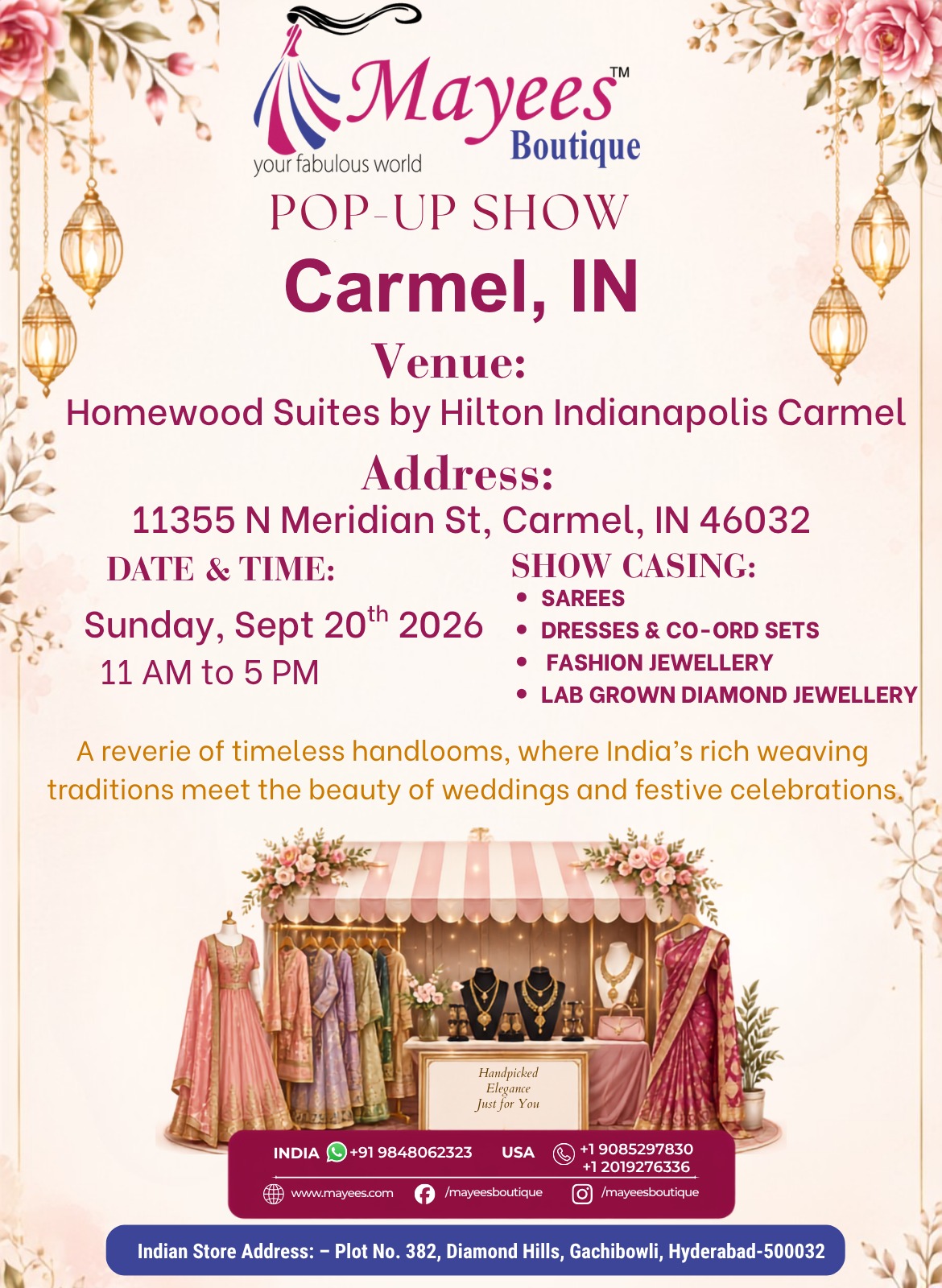 Mayees Boutique Pop-Up Show in Carmel, IN